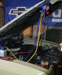 ZENY 3,5CFM Single-Stage 5 Pa Rotary Vane Economy Vacuum Pump 3 CFM 1/4HP Air Conditioner Refrigerant HVAC Air Tool R410a 1/4" Flare Inlet Port, Blue 43 71ZNTOBJgnL