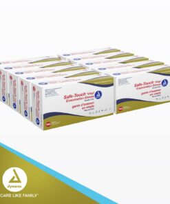 Dynarex Safe-Touch Vinyl Disposable Exam Gloves, Powder-Free, Food Safety and Compliance, Ambidextrous, Clear, Medium, 1 Case - 10 Boxes of 100 Safe-Touch Vinyl Disposable Exam Gloves 100 Count (Pack of 10) 12 71ZNbVdSbZL