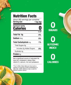 Pyure Organic Stevia Blend, Granulated All-Purpose - White Sugar Substitute, Zero Carb, Zero Sugar, Zero Calorie, Plant-Based Stevia Sweetener for Keto Friendly Food, 1 lb (16 oz) 1 Pound (Pack of 1) 26 71ZNve0j61S