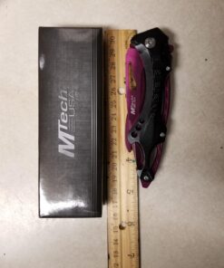 MTECH USA MT-A705 Series – Spring Assisted Folding Knife, Pocket Clip, Tactical, EDC, Self Defense Purple 4.5-inch closed 47 71ZNwUHzkkL