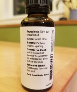 NOW Essential Oils, Grapefruit Oil, Sweet Citrus Aromatherapy Scent, Cold Pressed, 100% Pure, Vegan, Child Resistant Cap, 1-Ounce 1 Fl Oz (Pack of 1) 50 71ZOfumMQbL