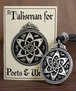 Pewter Talisman for Poets Writers and Actors Pentacle Pendant - 1.25 Inch Diameter 10 71ZQ2SwbFNL