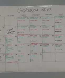 Large Dry Erase Wall Calendar - Not Folded 36” x 48” Undated Erasable Monthly Calendar - Reusable Wall Calendar For Home And Office Planner 30 71ZRH7Q66L