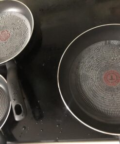 T-fal Specialty Nonstick Fry Pan Set 3 Piece, 8, 9.5, 11 Inch Oven Safe 350F Cookware, Pots and Pans, Dishwasher Safe Black 3-Piece 34 71ZRIDREC6L