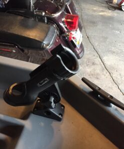 Scotty #230-BK Powerlock Black Rod Holder with #241 Side Deck Mount 15 71ZSEH8 zxL