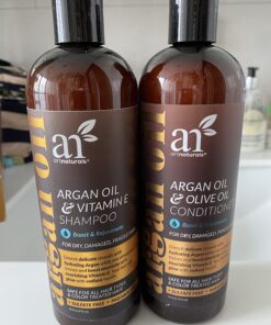 artnaturals Moroccan Argan Oil Hair Loss Shampoo & Conditioner Set - (2 x 16 Fl Oz / 473ml) - Sulfate Free Hair Regrowth - Treatment for Hair Loss, Thinning Hair & Hair Growth, Men & Women 16 Fl Oz (Pack of 2) 27 71ZTPTCNdcL