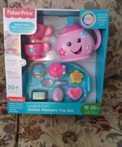 Fisher-Price Laugh & Learn Toddler Learning Toy Sweet Manners Tea Set With Smart Stages For Pretend Play Ages 18+ Months Standard Packaging 31 71ZTST5yoL