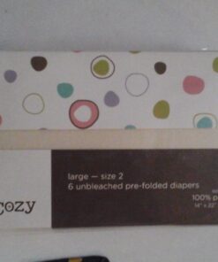 OsoCozy Unbleached Prefold Cloth Baby Diapers, Size 2 (15-30 lbs.), Soft, Absorbent, Durable 100% Natural Cotton, Our Top Selling Diaper Service Quality Prefolds, Unbleached Natural Color -6 Pack 34 71ZTddygQdL