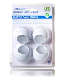 Maxxima MLN-10 LED Night Light with Dusk to Dawn Sensor (Pack of 4) 27 71ZUBG KlL