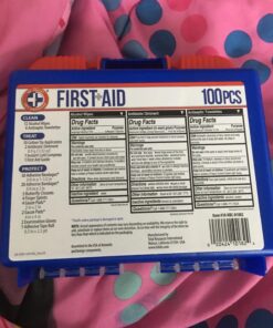 Be Smart Get Prepared 110 pc First Aid Kit: Clean, Treat, Protect Minor Cuts, Home, Office, Car, School, Business, Travel, Emergency, Outdoor, Camping & Sports, FSA/HSA (Packaging may vary) Dark Blue 1 Count (Pack of 1) 40 71ZV94OAYPL 3