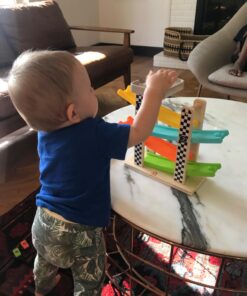 Toddler Toys for 1 2 Year Old Boy and Girl Gifts Wooden Race Track Car Ramp Racer with 4 Mini Car 30 71ZVW5rxhYL