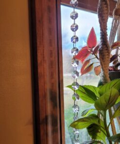 Crystal Acrylic Gems Bead Garland Strands, KinHom 16 Feet Hanging Clear 14mm Daimond Beads Chain Garlands for Manzanita Tree Centerpiece, Chandelier Bead Lamp Chain, Christmas/Wedding Party Decoration Stainless Steel 16 ft, Diameter 14 mm 34 71ZVbdsWUJL