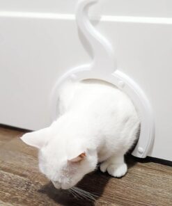 The Kitty Pass Interior cat Door - let Your cat in and Out of Closed Doors, Secure pet Proof gate Latch - for Cats up to 21 lbs 9x12 36 71ZWIMd5GwL