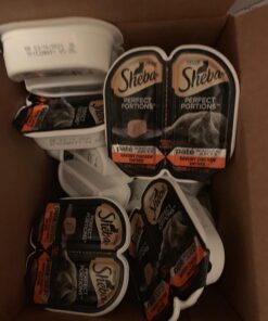 SHEBA PERFECT PORTIONS Paté Adult Wet Cat Food Trays (24 Count, 48 Servings), Savory Chicken and Roasted Turkey Entrée, Easy Peel Twin-Pack Trays 1.32 Ounce (Pack of 24) 38 71ZWxtsKzFL