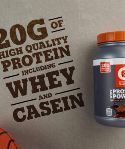 Gatorade Whey Protein Powder, Chocolate, 22.4 Ounce (20 servings per canister, 20 grams of protein per serving) 8 71ZXg4wyDlL