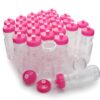 Rolling Sands BPA-Free 24 Ounce Clear with Pink Water Bottles, Bulk 30 Pack, Made in USA Clear/Pink 40 71ZXrrbcIwL