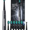 TEETHEORY Electric Toothbrush for Adults with 8 𝐁𝐫𝐮𝐬𝐡 𝐇𝐞𝐚𝐝𝐬, Sonic Electric Toothbrush with 40000 VPM Deep Clean 5 Modes, Rechargeable Toothbrushes Fast Charge 4 Hours Last 30 Days Grey 6 71ZYcnAcb6L