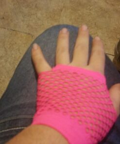 Fingerless Fishnet Neon Gloves for Parties, Costumes (12pk) 47 71ZYjmRCFnL
