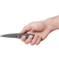 Kershaw Leek BlackWash Folding Pocketknife, 3" 14C28N Stainless Steel Blade, Assisted Opening Folding EDC 42 71ZZWd7xoL