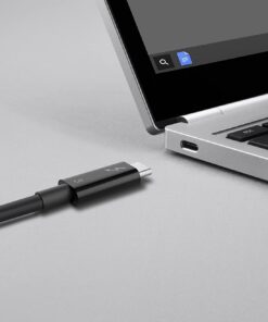 Belkin Thunderbolt 3 Cable (USB-C to USB-C) - USB C Cable For MacBook Air, Galaxy, Apple TV & More, Fast Charging Up To 100W, Made For USB-C, Thunderbolt 3 devices & 5K/Ultra HD - 1.6ft/0.5m - Black 9 71ZZX4O wbL