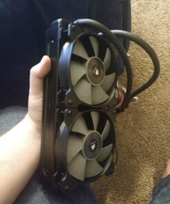 CORSAIR Hydro Series H105 AIO Liquid CPU Cooler, 240mm Thick Radiator, Dual 120mm PWM Fans 41 71Za1DqYisL