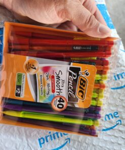 BIC Xtra-Smooth Mechanical Pencils with Erasers (MPCE40-BLK), Bright Edition Medium Point (0.7mm), 40-Count Pack, Bulk Mechanical Pencils for School or Office Supplies, Gifts for Students Xtra-Smooth Bright Edition 42 71Zbi9JCHL