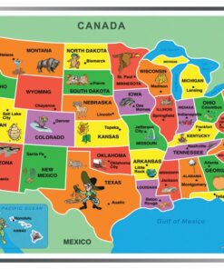 Kids' Puzzle of the USA (55 Piece) 5 71Zblg8lQbL