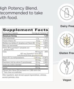 Alternative view of Integrative Therapeutics Active B-Complex - Energy Metabolism Support* - B-Complex Vitamin Supplement with 8 B-Vitamins, Vitamin B12, Folate, Choline - 60 Capsules 1