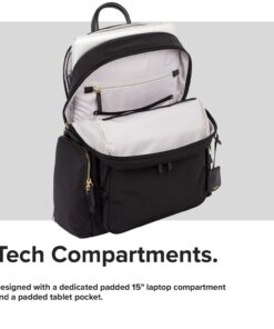 TUMI - Voyageur Carson Laptop Backpack - 15 Inch Computer Bag for Women - Black Black With Gold Hardware 23 71ZcCplIbEL