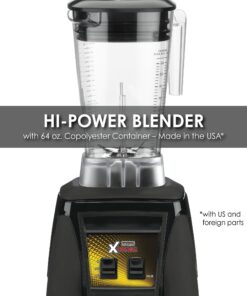Alternative view of Waring Commercial MX1000XTX 3.5 HP Blender with Paddle Switches, Pulse Feature and a 64 oz. BPA Free Copolyester Container, 120V, 5-15 Phase Plug, Black 64 Ounce Copolyester Container