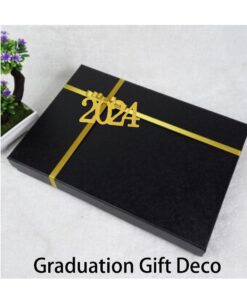 YuBoBo 2024 Graduation Cupcake Toppers, 48 PCS Food/Appetizer Picks For Graduation Party Mini Cake Decorations, Diploma, 2024, Grad Cap Set 48 Pieces (Gold) Gold 25 71ZdkDF4h6L