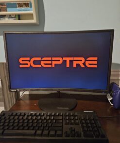 Sceptre Curved 24-inch Gaming Monitor 1080p R1500 98% sRGB HDMI x2 VGA Build-in Speakers, VESA Wall Mount Machine Black (C248W-1920RN Series) 38 71ZdtPzUNL