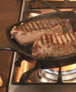Lodge L8SGP3 Cast Iron Square Grill Pan, Pre-Seasoned, 10.5-inch 10.5 Inch 44 71Ze89Dfs1L