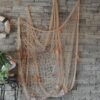 Whitelotous Decorative Natural Fishing Net Seaside Wall Beach Party Sea Shell Fishnet Decor