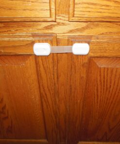 SKYLA HOMES Baby Locks (8-Pack) Child Safety Cabinet Proofing - Safe Quick and Easy 3M Adhesive Cabinet Drawer Door Latches No Screws & Magnets Multi-Purpose for Furniture Kitchen Ovens Toilet Seats 8 Count (Pack of 1) White 32 71ZeJK9mz4L