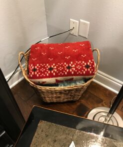 Household Essentials ML-4002 Tall Water Hyacinth Wicker Basket with Handles | Natural, Brown, Natural 47 71ZeLpEg4pL