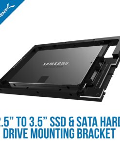 Alternative view of SABRENT 2.5” SSD & SATA Hard Drive to Desktop 3.5” SATA Bay Converter Mounting Kit (BK-PCBS) 2.5" to 3.5" (X2) SERVER
