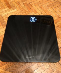 Greater Goods Digital Weight Bathroom Scale, Shine-Through Display, Accurate Glass Scale, Non-Slip & Scratch Resistant, Body Weight (Black) Basic, Black 41 71ZelkokAhL 3