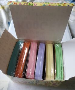 Koogel 300 Pieces 2.2 x 3.5 Inches Multicolor Kraft Paper Binder Ring Easy Flip Flash Card/Study Cards/Memo Scratch Pads/Bookmark/DIY Greeting/Index Card Stock/Note Card(50 Sheets per Set) 300 --multicolored 53 71Zg1Gs6mL