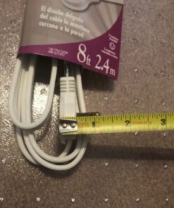 Woods SlimLine 2241 16/3 Flat Plug Indoor Extension Cord 8-Foot 3 Outlets Right Angled Plug Space Saving Design UL Listed 8 Foot (Pack of 1) 38 71ZgzTdgZiL