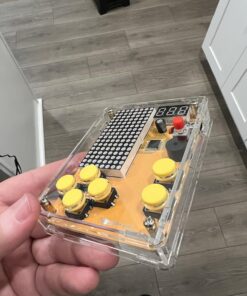 DIY Soldering Project Game Kit Retro Classic Electronic Soldering Kit with 5 Retro Classic Games and Acrylic Case, Idea for STEM High School Family Education Friends by Etoput Yellow 27 71ZhMI5bqL