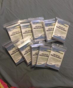 Primacare HB-10 Emergency Foil Mylar Thermal Blanket (Pack of 10), 52" Length x 84" Width, Silver 34 71ZhYt7qg0L