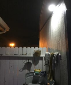 InnoGear Solar Gutter Lights, 24 LEDs Solar Motion Sensor Lights IP65 Waterproof Solar Outdoor Lights Solar Wall Lights Security Lighting for Yard Porch Patio, Pack of 4 36 71ZhogKCoJL