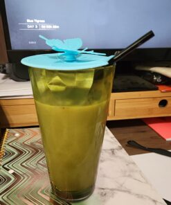 Silicone Cup Lids - Creative Butterfly Mug Cover From ME.FAN - Anti-dust Airtight Seal Silicone Drink Cup Lids - Hot Cup Lids 6 Set In Bright Colors 6 Set-Butterfly 48 71ZiE39iVhL