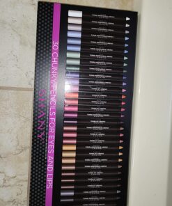 SHANY Chunky Eyeshadow Pencils Lip Liner, Eyeliner, Eye Pencils - Multi-Use Chunky Pencils for Eye Shadow, Lip Makeup, Lipstick with Vitamin E and Aloe Vera - Premium Packaging - Set of 30 Colors 42 71ZidUP8HTL