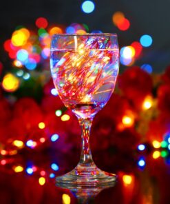 YIHONG 2 Set Multicolor Christmas Fairy Lights Battery Operated,16.4FT 50 LED String Lights, 8 Modes Portable Twinkle Firefly Lights Remote Timer for Bedroom Garden Party Decoration 15 71ZimtnkPL