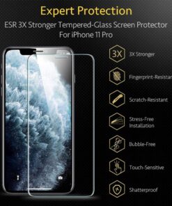 ESR Tempered-Glass Screen Protector Compatible with iPhone 11 Pro/iPhone XS/iPhone X, Easy Installation Frame, Case Friendly, Premium Tempered-Glass Screen Protector for iPhone 5.8 Inch (2019), 2 Pack 26 71ZjL5hswDL