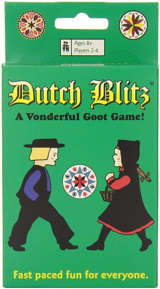 Dutch Blitz: The Original Fast Paced Card Game, Contains 160 Cards, Quick and Easy to Learn, Great Family Game, Fun for Everyone, for 2 to 4 Players, for Ages 8 and Up