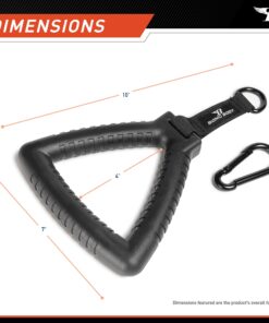 Alternative view of Bionic Body Tri-Grip Single Handle with Carabiner Clip Workout Resistance Tube Accessory BBTG-005 , 2.50 x 7.00 x 8.00 inches