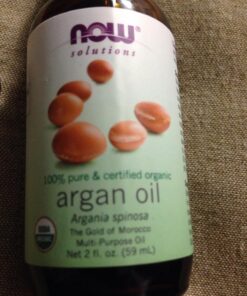 NOW Solutions, Organic Argan Oil, Certified Organic and 100% Pure, "Gold of Morocco" Multi-Purpose Oil, 2-Ounce 2 Fl Oz (Pack of 1) 29 71Znt u93L